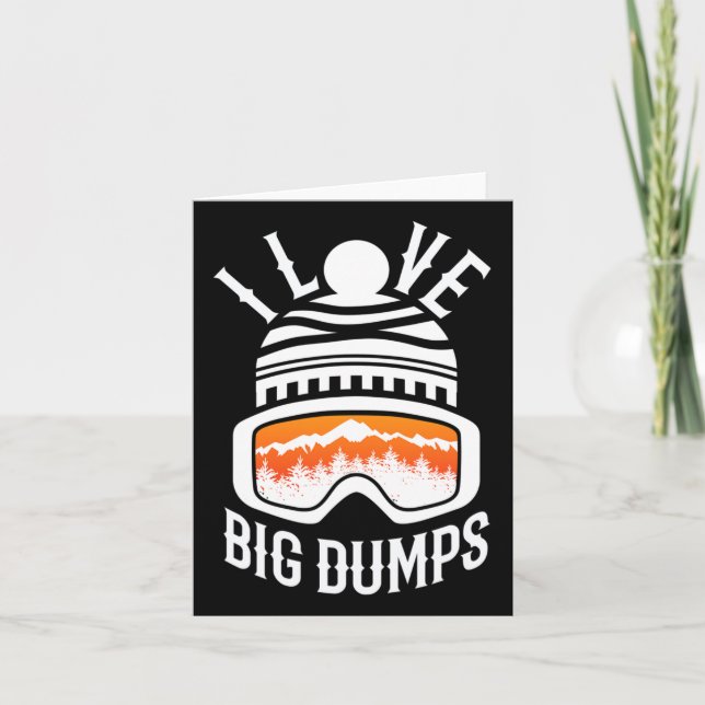 Cartão Snowboard Esquiando Snowboard Engraçado Snowboarde (Frente)
