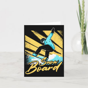 Cartão Snowboard Extreme Winter Sports Snowboarder