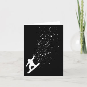 Cartão Snowboard Freestyle Snowboarder Gift