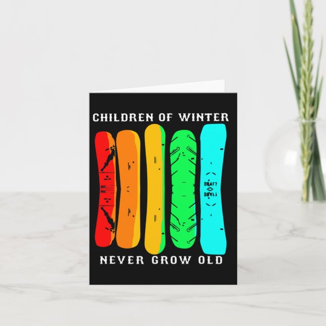Cartão Snowboard Funny Snowboard (Frente)