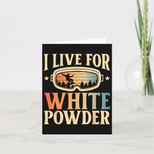 Cartão Snowboard Goggles I Live For White Powr Snowb