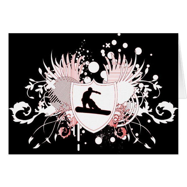 Cartão snowboard : hi-fi : (Frente Horizontal)