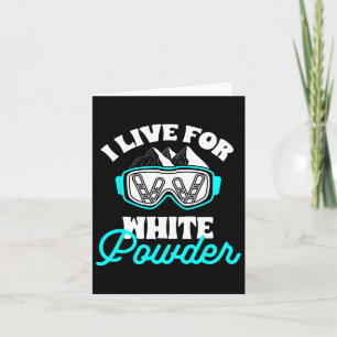 Cartão Snowboard I Live For White Powr Snowboard Gog