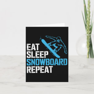 Cartão Snowboard Lover Humor Design Funny Snowboarder