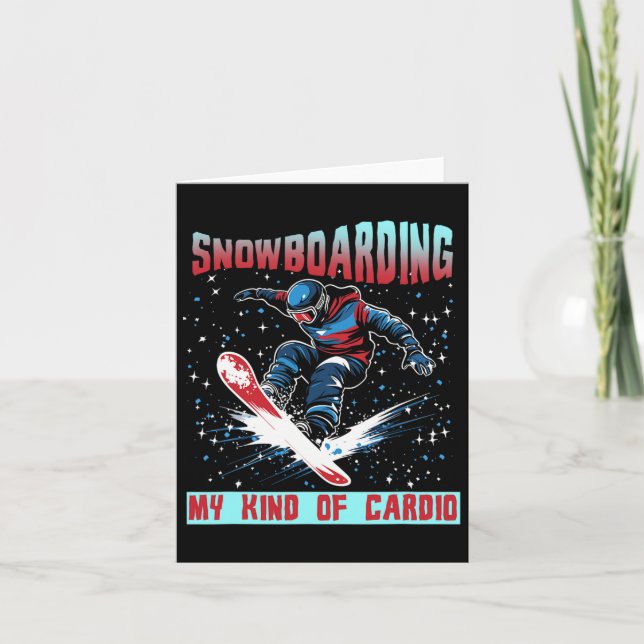 Cartão Snowboard Meu Cardio (Frente)