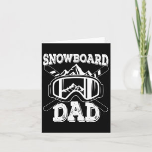 Cartão Snowboard Pai Mountain Range Snowboard Padre F