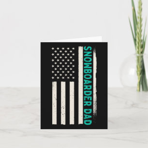 Cartão Snowboard Patriótico Snowboard Winter Snowboarde