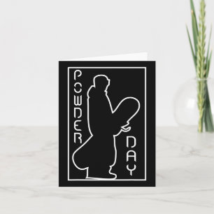 Cartão Snowboard Ski Winter Sports Snow Day Logo