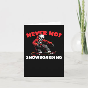 Cartão Snowboard - Snowboard de inverno - Snowboarder des
