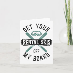 Cartão Snowboard Snowboard Esqui