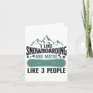 Cartão Snowboard Snowboard Mountain
