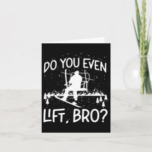 Cartão Snowboard Snowboard Ski Levanta-Te Mesmo1