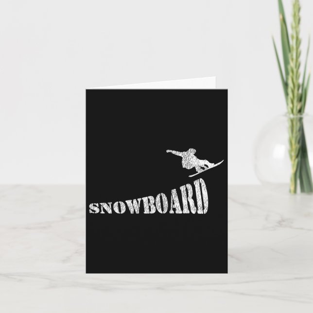 Cartão Snowboard Snowboard Snowboard (Frente)