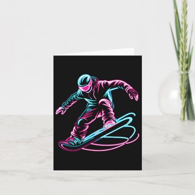 Cartão Snowboard Snowboard Snowboard 3 (Frente)