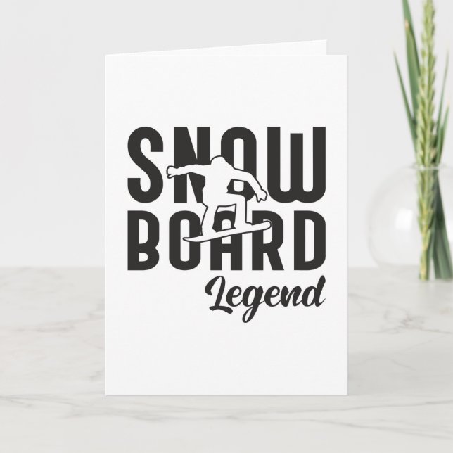 Cartão Snowboard Snowboard Snowboard Snowboarder Engraçad (Frente)