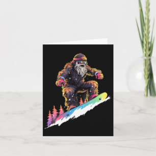 Cartão Snowboard Snowboarder Winter