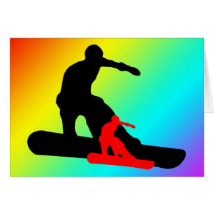 Cartão snowboard : sombra