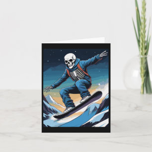 Cartão Snowboard Streetwear Snowboard Skull Snowboarde