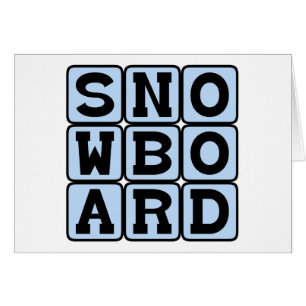 Cartão Snowboard, Winter Sport