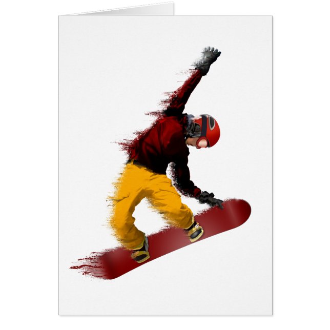 Cartão Snowboarder (Frente)