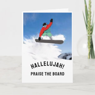 Cartão Snowboarder Birthday