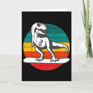 Cartão Snowboarder Dinossauro Snowboard Esportes de Inver