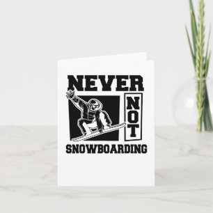 Cartão Snowboarder Snowboard - Placa de neve para esporte