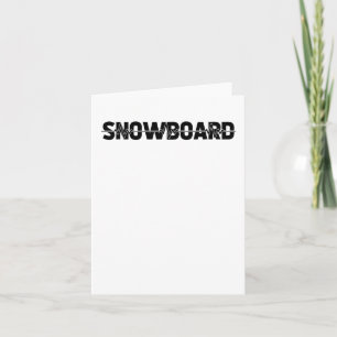 Cartão Snowboarder Snowboard Winter Sports - Ekg Heartbea
