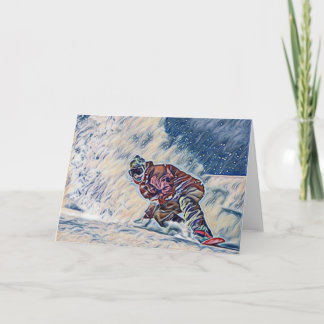Cartão Snowboarding