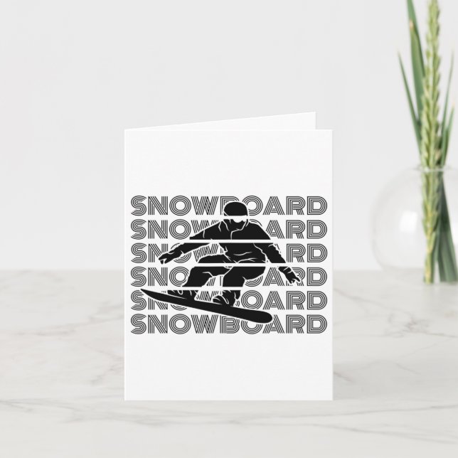 Cartão Snowboards Snowboard Men Snowboarder Snowboard (Frente)