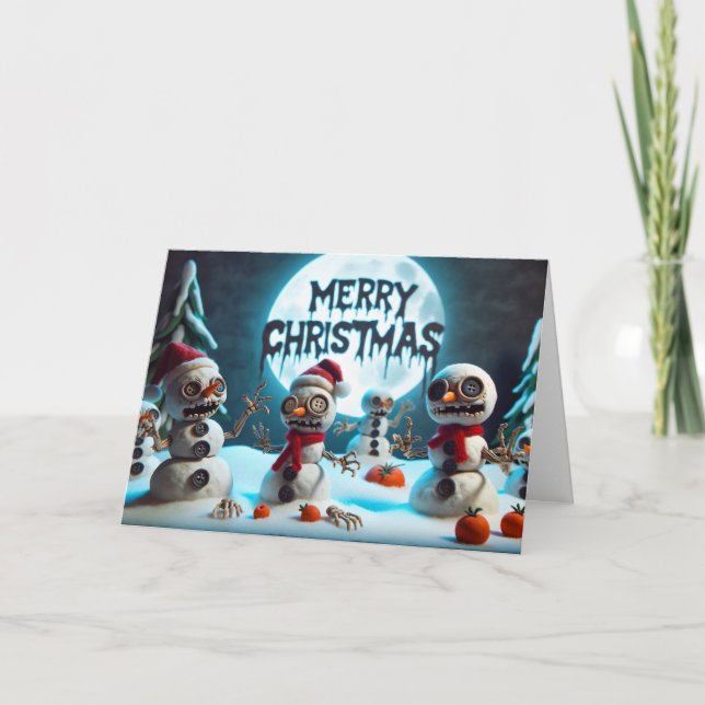 Cartão Snowbones Saudações (Frente)