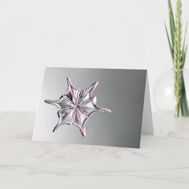 Cartão Snowcatcher Snowflake Greeting Card (Frente)