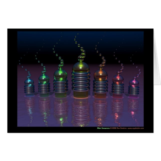 Cartão Snowcone estrangeiro (Frente Horizontal)