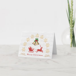 Cartão Snowflakes Belga Holly Papais noeis Reindeer Natal