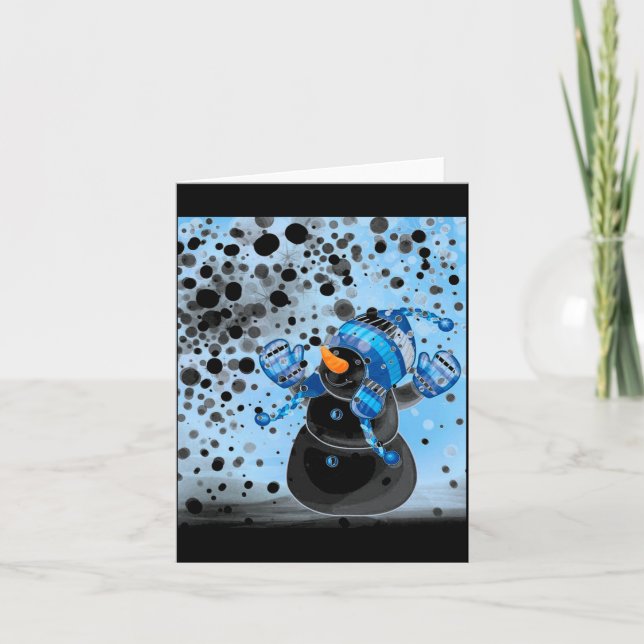 Cartão Snowman  (Frente)