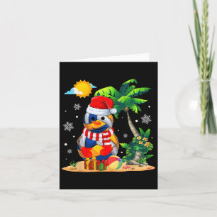 Cartão Snowman Voleibol Papai Noel Natal Em Julho