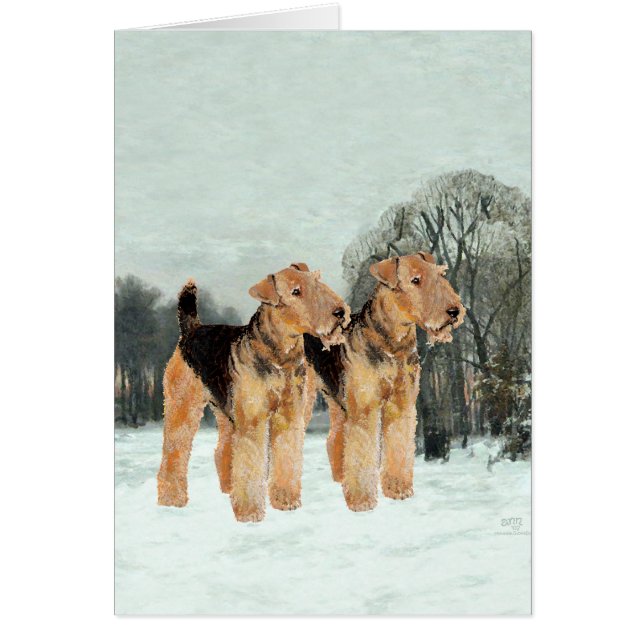 Cartão Snowy Day (Frente)