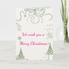 Cartão Snowy Pines & Peace