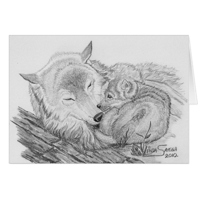 Cartão Snuggle (Frente horizontal)