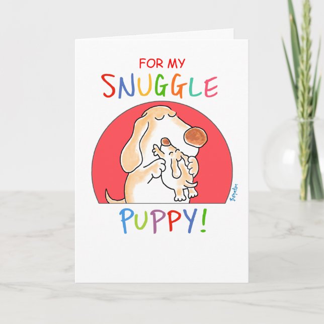 Cartão SNUGGLE PUPPY! de Boynton (Frente)