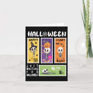 Cartão Só Esperando O Halloween Para Crianças, Girlsposta