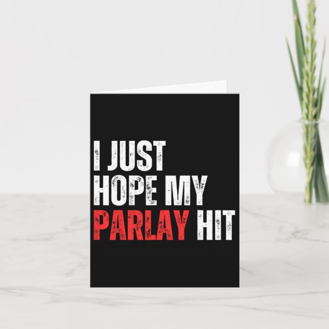 Cartão Só Espero Que Minha Parada Acerte Futebol Esportiv (Frente)