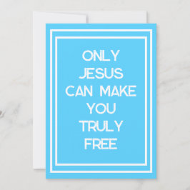 Cartão Só Jesus Pode Fazer-Te Uma Mensagem Cristã Livre