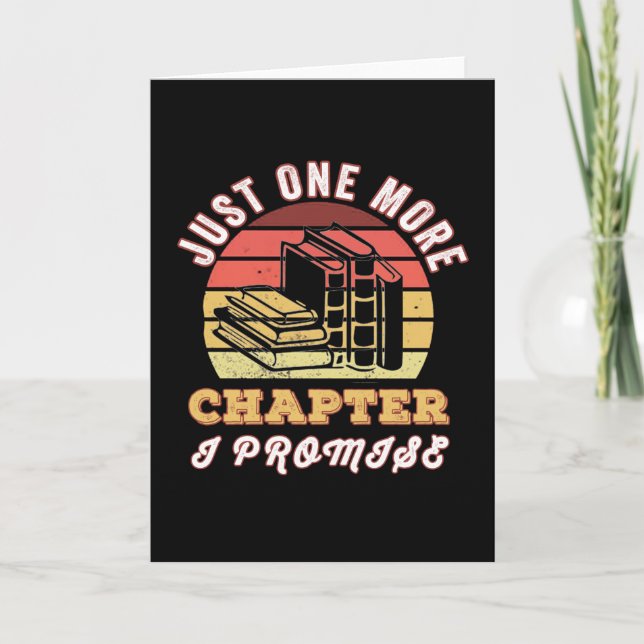 Cartão Só mais um capítulo prometo (Frente)