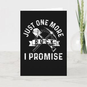 Cartão Só mais um presente de Rock I Promise Geology