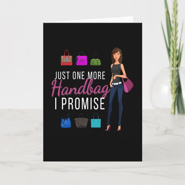 Cartão Só Mais Uma Moda De Bolsa (Frente)