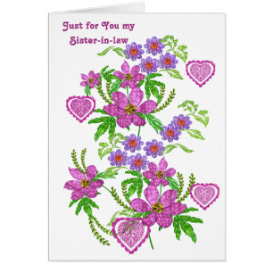 Cartão Só para você, minha cunhada