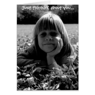 Cartão Só pensando em você...