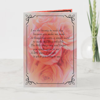 Cartão Só porque, pensando em você, sorria hoje.