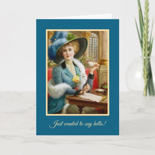 Cartão Só queria dizer olá! (Frente)